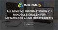 Allgemeine Informationen zu Handelssignalen für MetaTrader 4 und MetaTrader 5