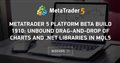 MetaTrader 5 Platform Beta Build 1910: Unbound drag-and-drop of charts and .Net libraries in MQL5