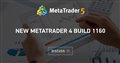 New MetaTrader 4 build 1160