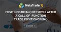 PositionsTotal() return 0 after a call of function trade.PositionOpen()