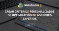 Crear Criterios Personalizados de Optimización de Asesores Expertos