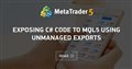 Exposing C# code to MQL5 using unmanaged exports