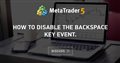 How to disable the backspace key event.