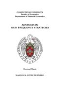 Advances in High Frequency Strategies door Marcos M. López de Prado (Hardcover) - Lulu NL