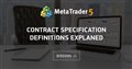 Contract Specification definitions explaned