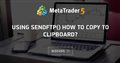 using SendFTP() How to copy to clipboard?
