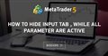 How to Hide input tab , while all parameter are active