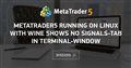 metatrader5 running on linux with wine shows no signals-tab in terminal-window