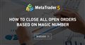 How to close all open orders based on Magic number