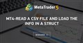 MT4-Read a CSV file and load the info in a struct