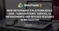 New MetaTrader 5 Platform Build 2450: "Subscriptions" service, UI improvements and revised features in MetaEditor