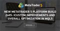 New MetaTrader 5 Platform Build 2485: iCustom improvements and overall optimization in MQL5