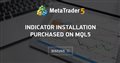 Indicator installation purchased on mql5
