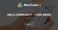 MQL5.community - User Memo MQL5.community - User Memo
