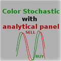 Kaufen Sie Technischer Indikator 'Color Stochastic with an analytical panel' für den MetaTrader 5 im MetaTrader Market