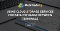 Using cloud storage services for data exchange between terminals