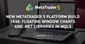 New MetaTrader 5 platform build 1930: Floating window charts and .Net libraries in MQL5