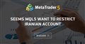 Seems MQL5 want to restrict Iranian account