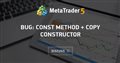 Bug: Const method + Copy constructor