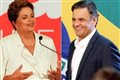 Primeira pesquisa de segundo turno mostra Aécio com 54% e Dilma com 46%