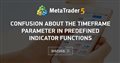 Confusion about the TimeFrame Parameter in Predefined Indicator Functions