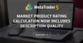Market Product rating calculation now includes description quality