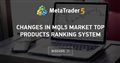 Changes in MQL5 Market Top Products Ranking System