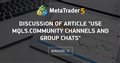 Discussion of article "Use MQL5.community channels and group chats"