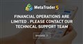 Financial operations are limited . Please contact our technical support team