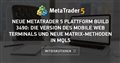 Neue MetaTrader 5 Plattform Build 3490: Die Version des Mobile Web Terminals und neue Matrix-Methoden in MQL5