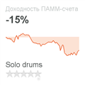 Инвестиции в ПАММ-счет Solo drums с годовой доходностью -15%