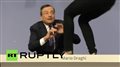 Jump around: Protester attacks ECB president Draghi, disrupts presser