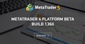 MetaTrader 4 Platform Beta Build 1368