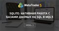 SQLite: нативная работа с базами данных на SQL в MQL5 SQLite: нативная работа с базами данных на SQL в MQL5