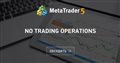 no trading operations