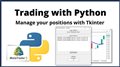 Manage your positions with Tkinter | Trading with Python #7