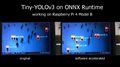 Tiny-YOLOv3 on ONNX Runtime working on Raspberry Pi 4