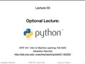 3.1 (Optional) Python overview