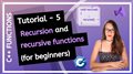 C++ FUNCTIONS (2020) - What is recursion? Learn recursive functions! PROGRAMMING TUTORIAL