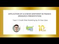 Credit Risk Modeling by Dr Xiao Qiao | Research Presentation