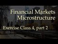 Exercise class 4, part 2 (Financial Markets Microstructure)