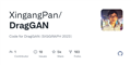 GitHub - XingangPan/DragGAN: Code for DragGAN (SIGGRAPH 2023)