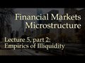Lecture 5, part 2: Empirics of Illiquidity (Financial Markets Microstructure)