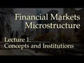 Lecture 1: Concepts and Institutions (Financial Markets Microstructure)