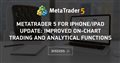 MetaTrader 5 for iPhone/iPad update: Improved on-chart trading and analytical functions