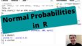 Computing Normal Probabilities Using R
