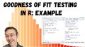 Goodness of fit testing with R: example