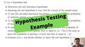 Hypothesis Testing: Example