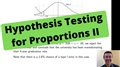 Hypothesis Testing for Proportions: Example