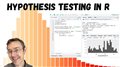 Hypothesis testing in R